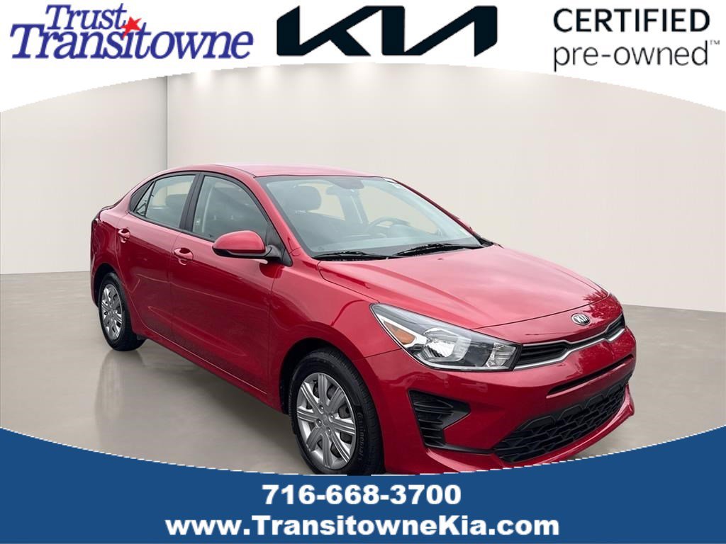 Used 2021 Currant Red Kia S image 1