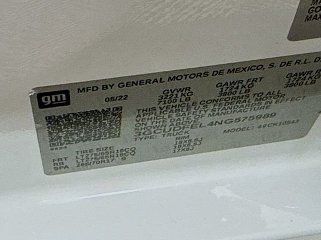 Used 2022 White Chevrolet LT Trail Boss image 32