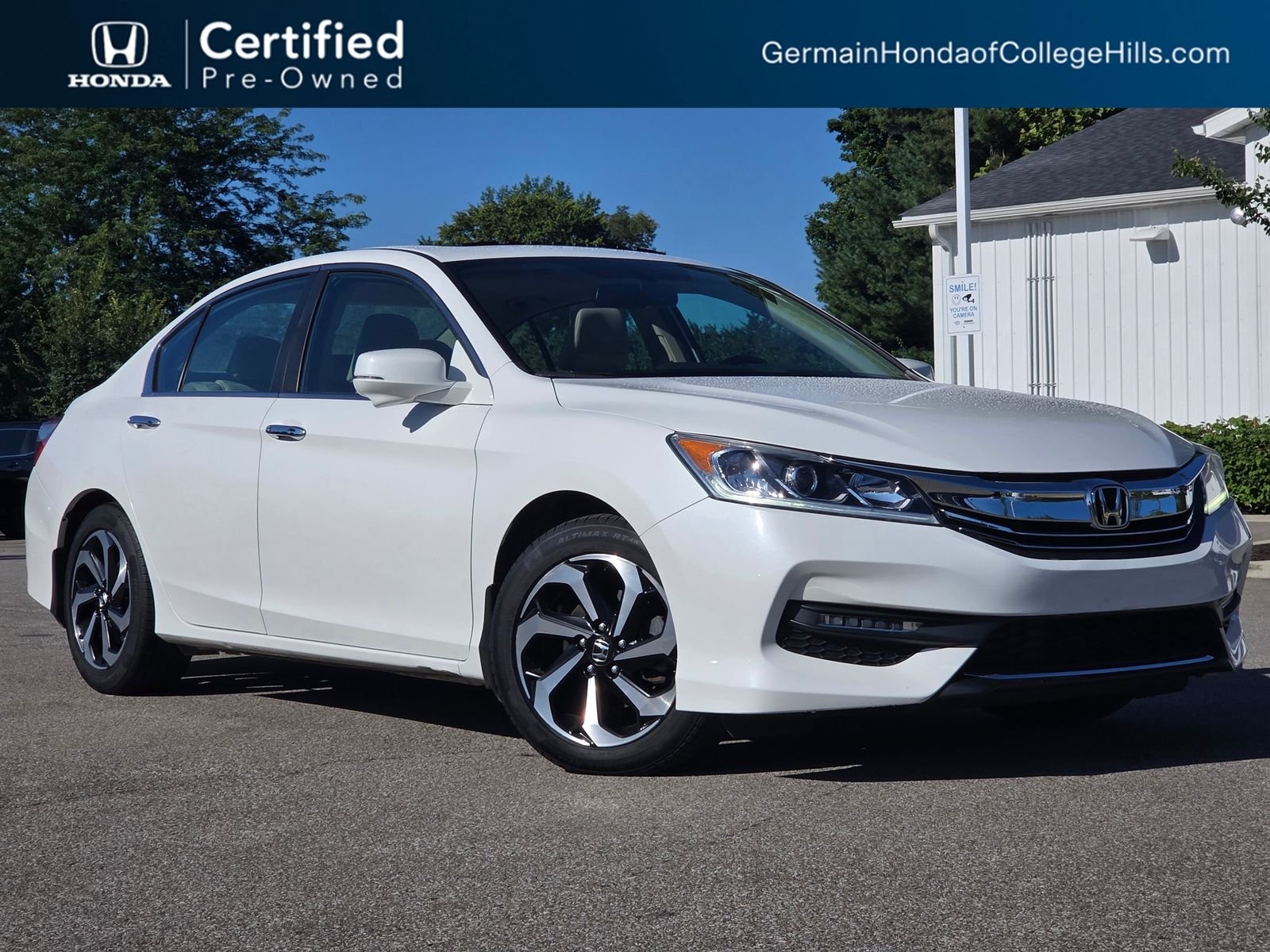 Certified 2017 Honda Accord EX-L with VIN 1HGCR2F86HA013788 for sale in Wooster, OH