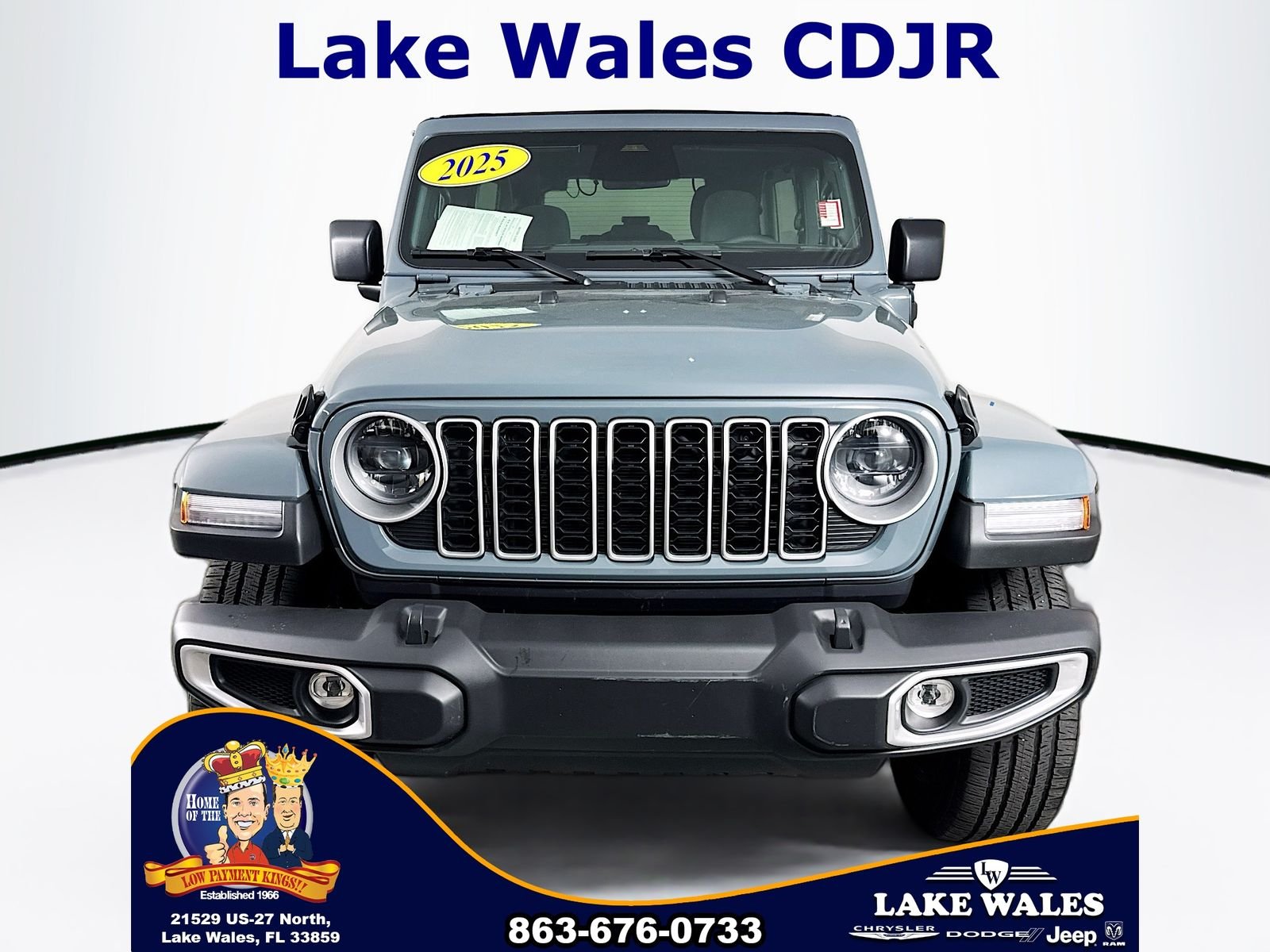 Used 2025 Jeep Wrangler 4xe Sahara 4XE with VIN 1C4RJXP64SW600138 for sale in Lake Wales, FL
