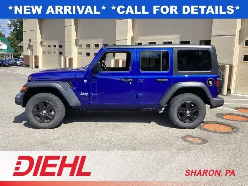 Used 2020 Ocean Blue Metallic Jeep Unlimited Sport S image 4