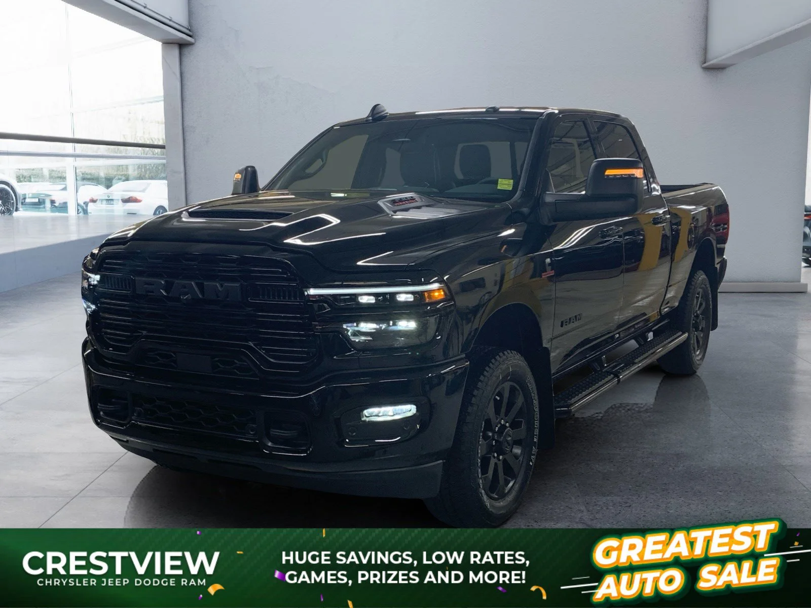 New 2026 Diamond Black Crystal Pearl Ram Laramie image 1