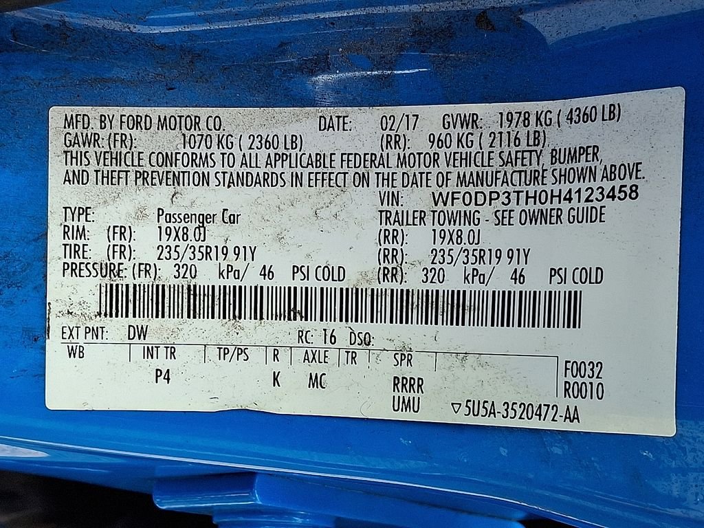 Used 2017 Blue Ford RS image 28