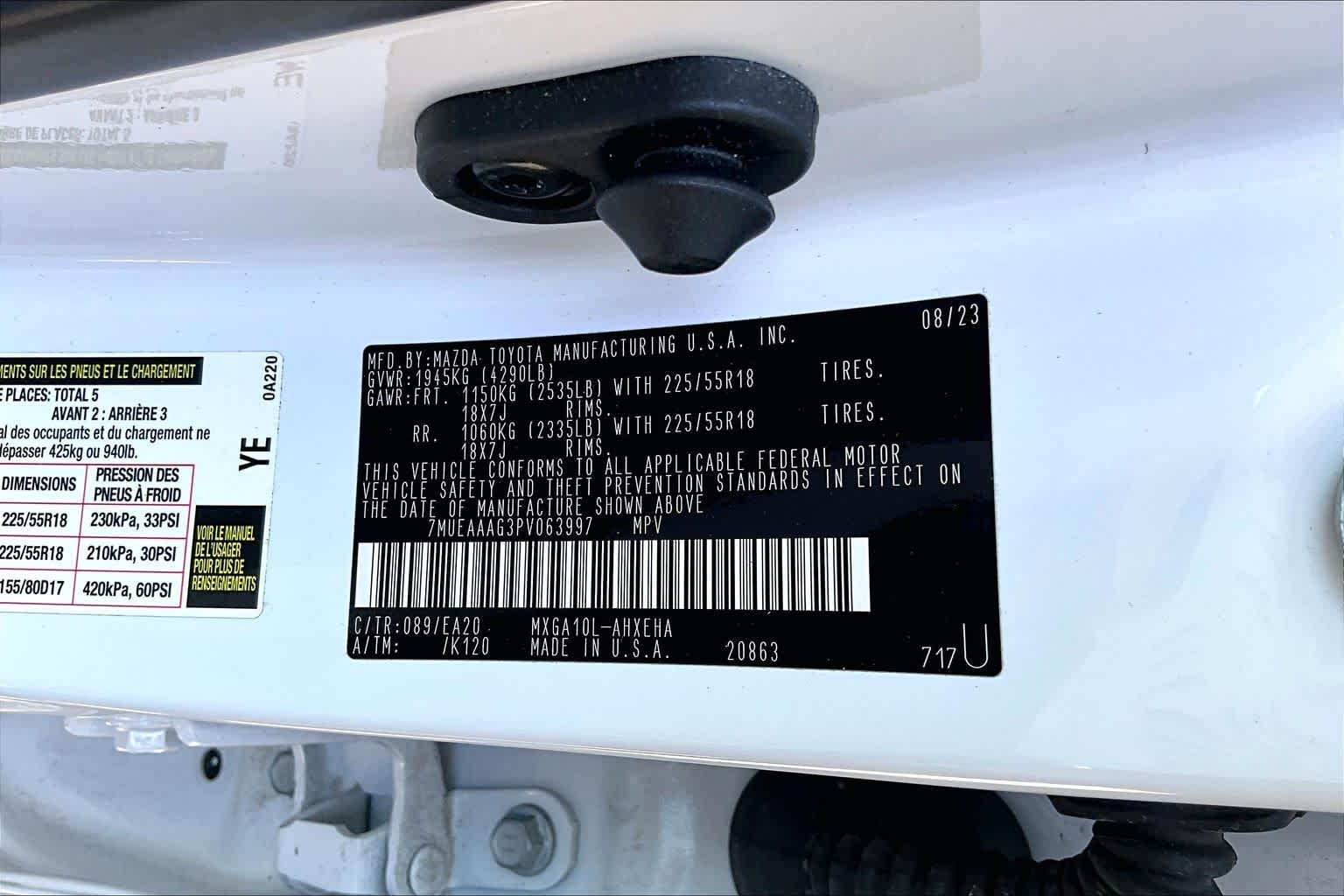 Used 2023 Wind Chill Pearl Toyota XLE image 34