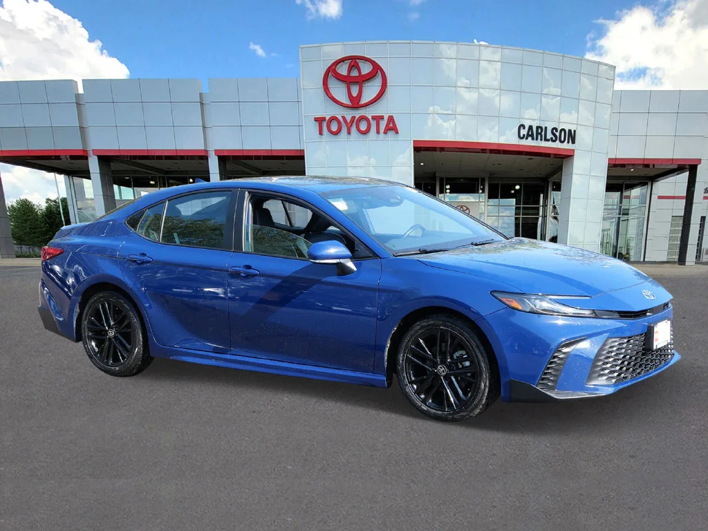 Certified 2025 Toyota Camry SE with VIN 4T1DAACKXSU155535 for sale in Minneapolis, Minnesota