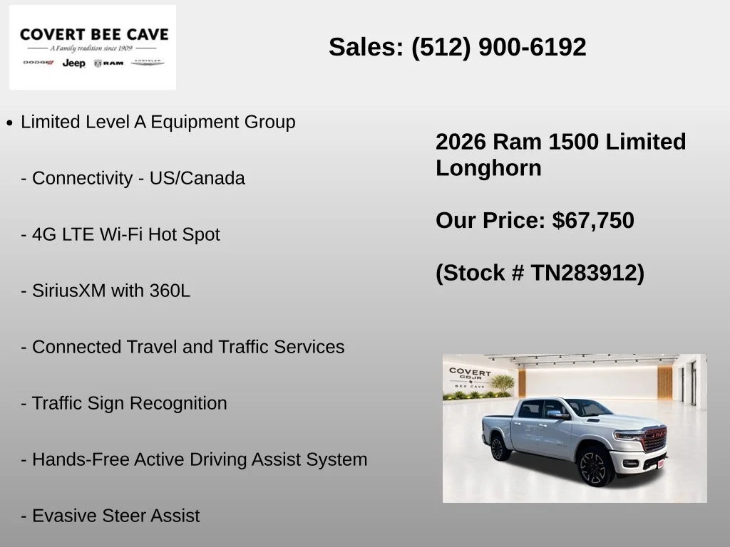 New 2026 Ivory White Tri-Coat Pearlcoat RAM Limited image 27