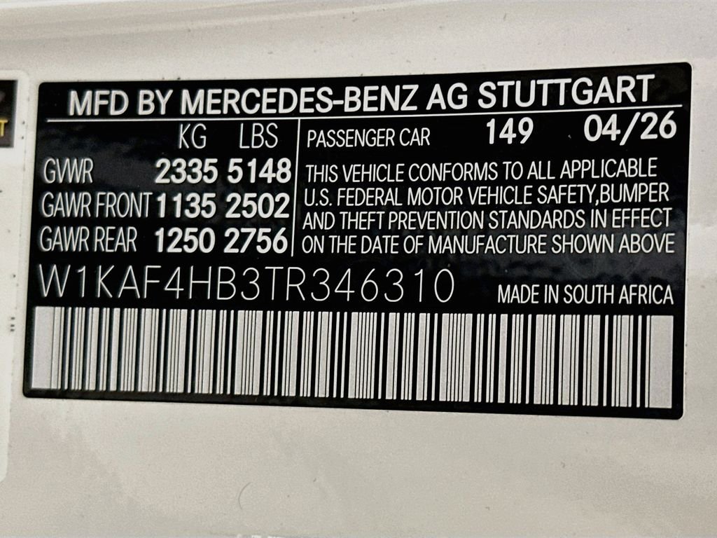 New 2026 Polar White Mercedes-Benz C 300 image 33