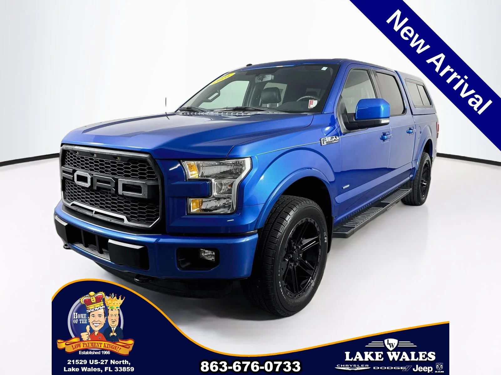 Certified Used 2016 Blue Ford Lariat image 3