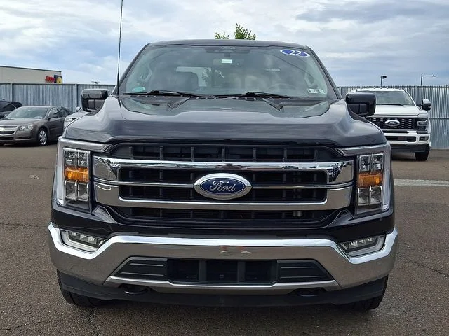 Certified Used 2022 Black Metallic Ford Lariat image 2