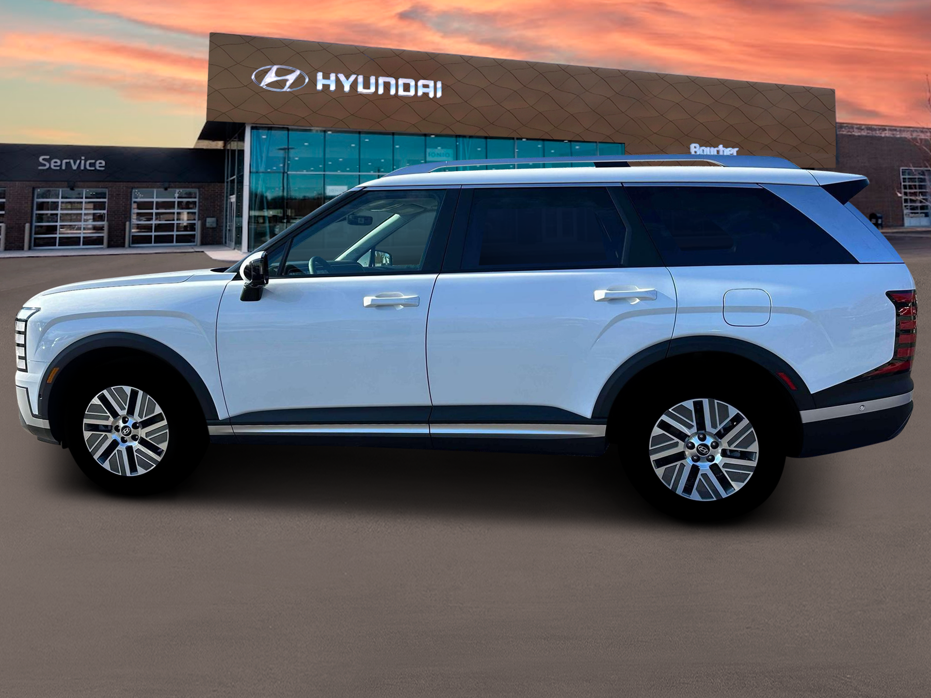 New 2026 Creamy White Pearl Hyundai SEL Premium 7P image 3
