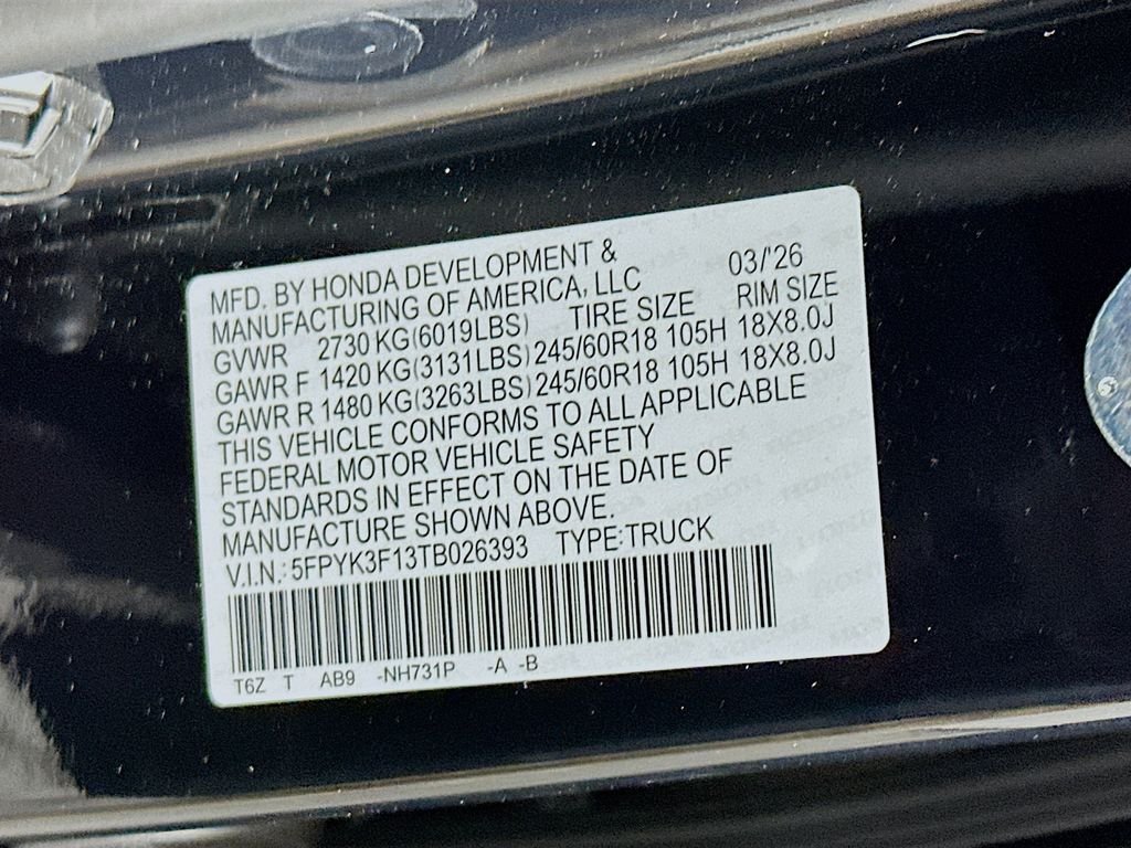 New 2026 Crystal Black Pearl Honda Sport image 30