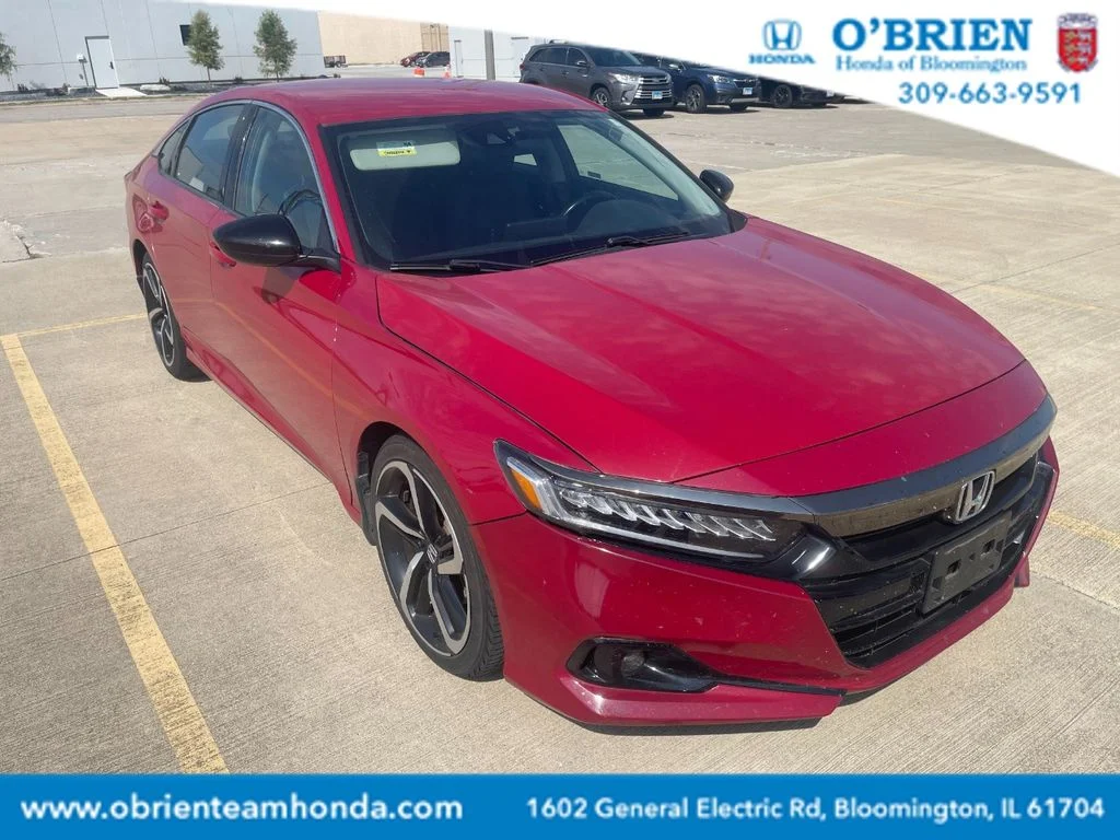 Used 2021 San Marino Red Honda Sport Special Edition image 1