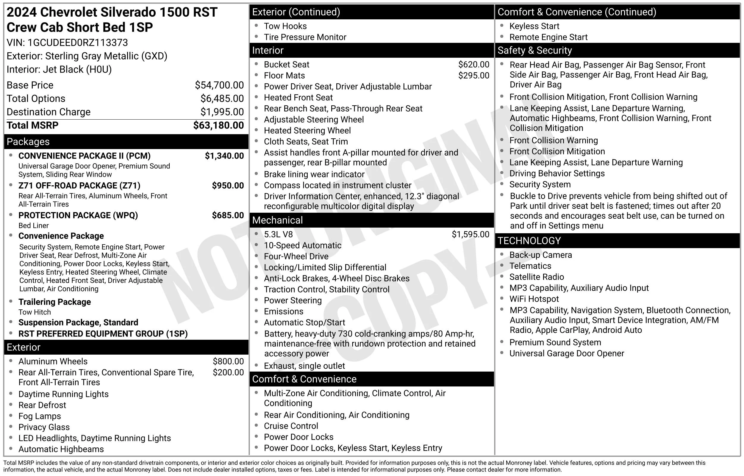 Used 2024 Sterling Gray Metallic Chevrolet RST image 41