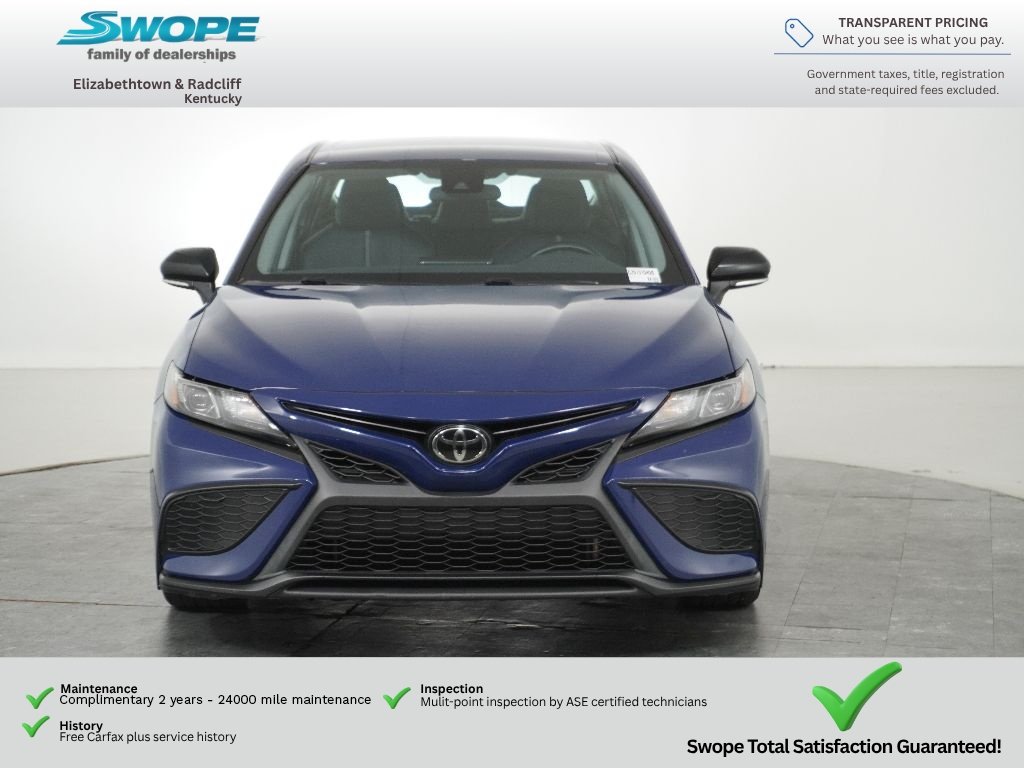 Used 2023 Reservoir Blue Toyota SE Nightshade image 8