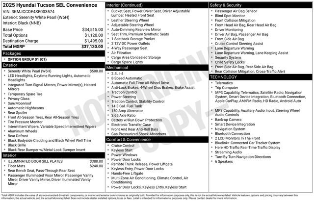 Used 2025 White Hyundai SEL Convenience image 25