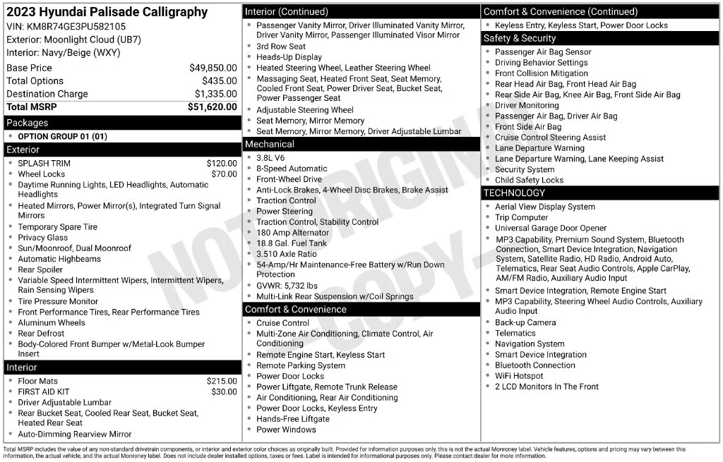 Used 2023 White Hyundai Calligraphy image 10