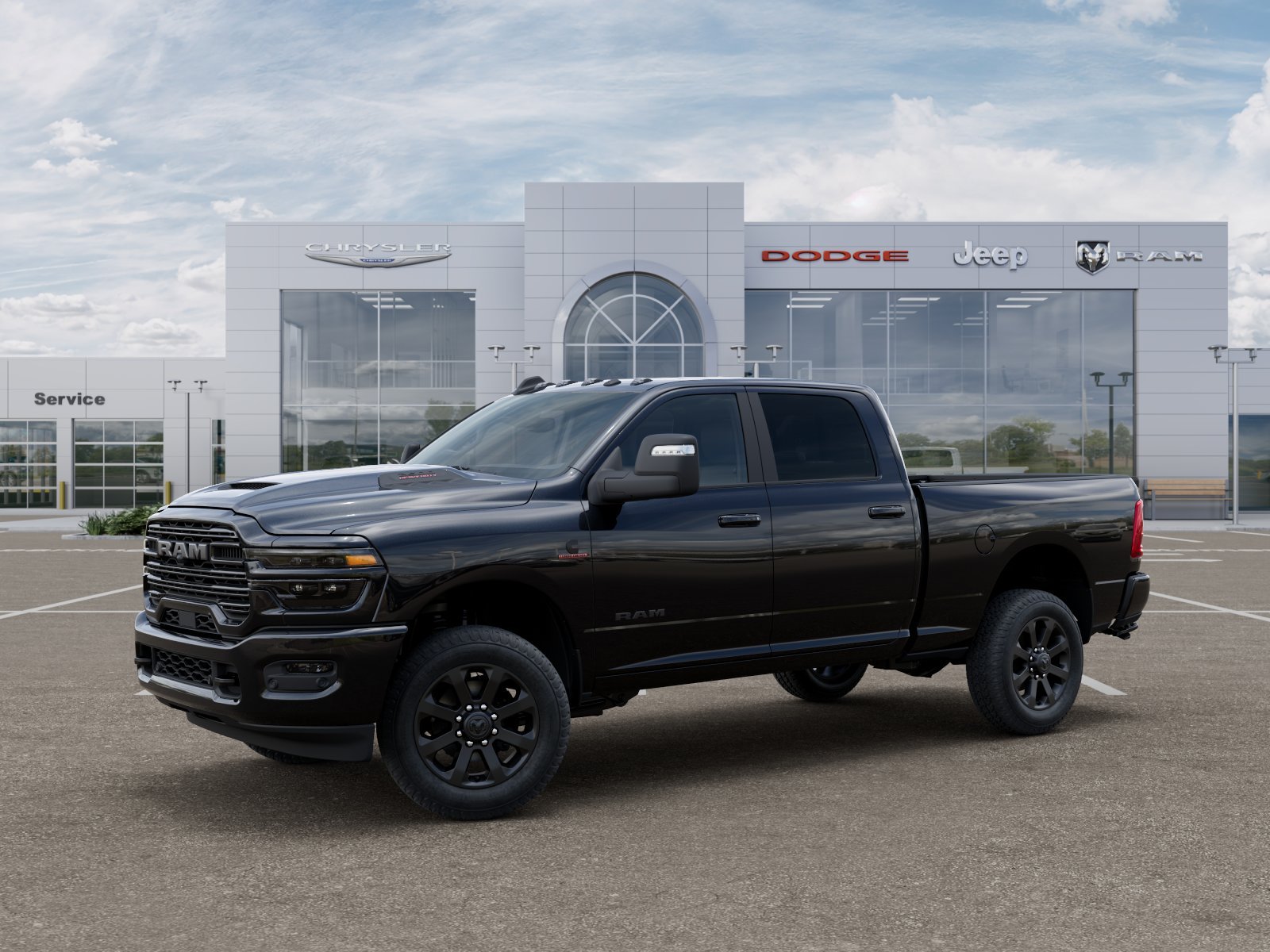 New 2026 Diamond Black Crystal Pearl-Coat Exterior Paint RAM Laramie image 17