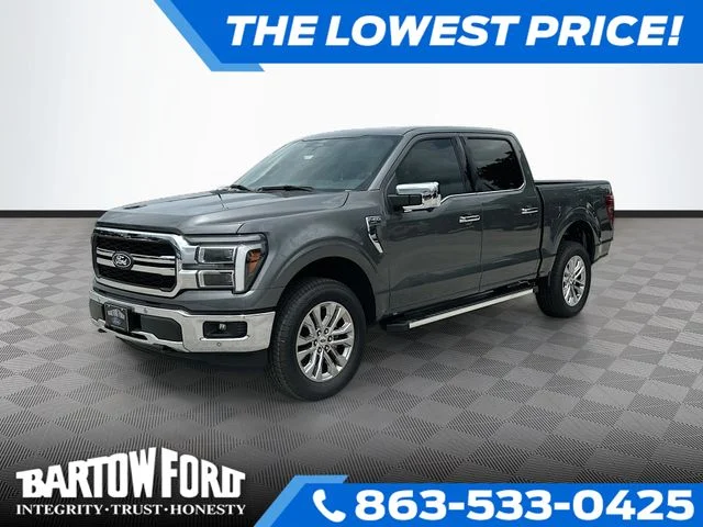 New 2026 Gray Metallic Ford Lariat image 1