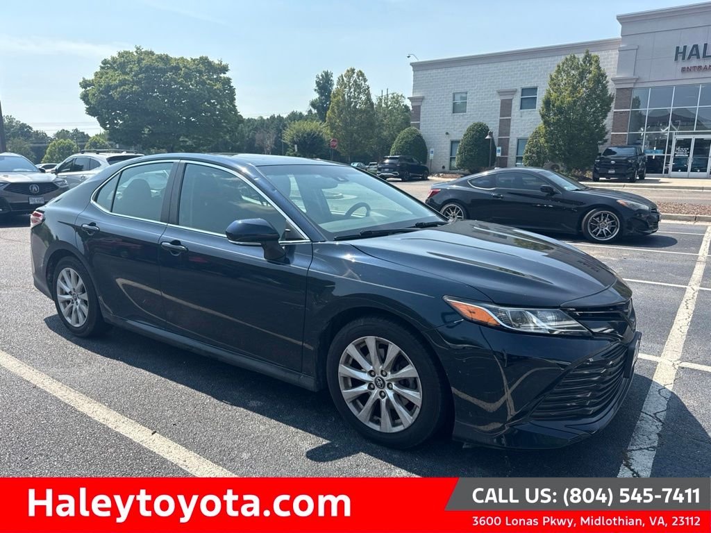 Used 2018 Blue Toyota LE image 1