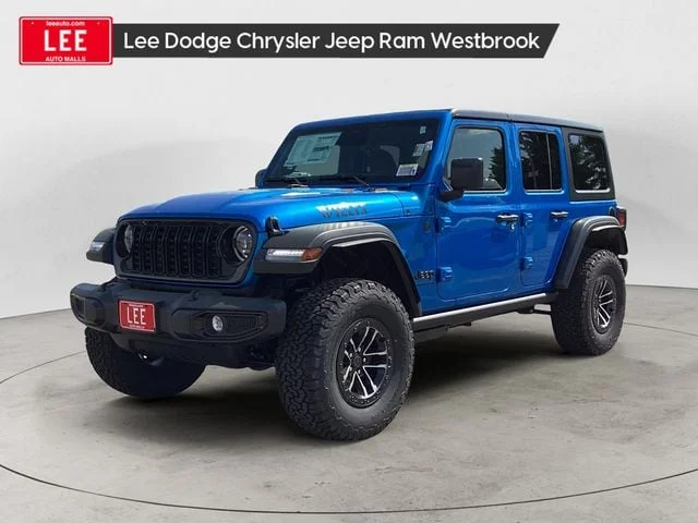 New 2026 Hydro Blue Pearl Coat Jeep 4-DOOR WILLYS image 1