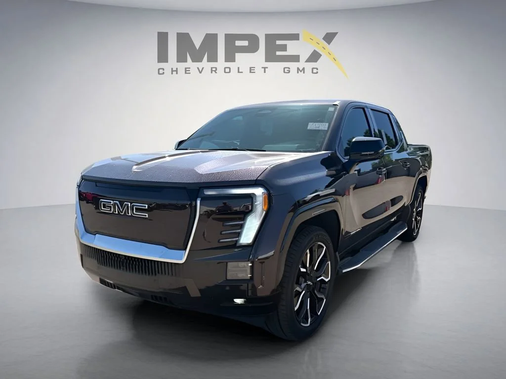 Dark Ember Tintcoat 2025 GMC Sierra EV Denali Crew Cab (Extended Range) e4WD Pickup Truck All-Wheel Drive