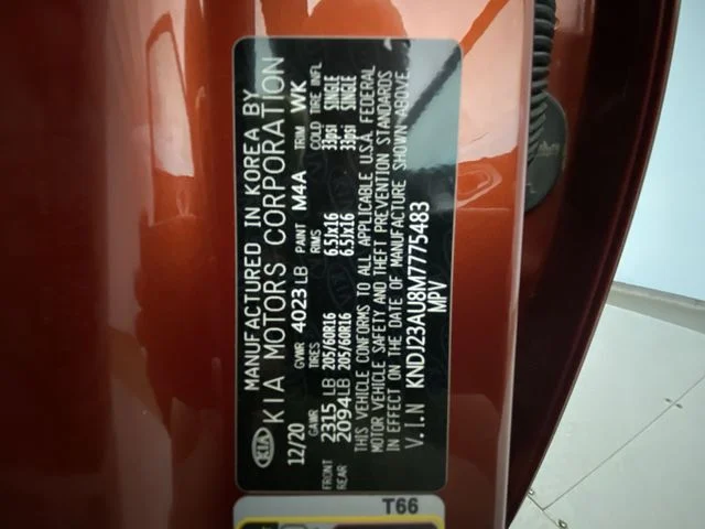 Used 2021 Orange Kia LX image 26