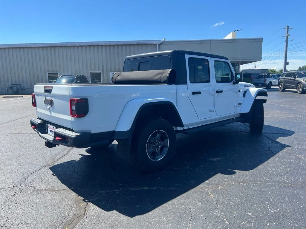 Used 2020 Bright White Clearcoat Jeep Rubicon image 3