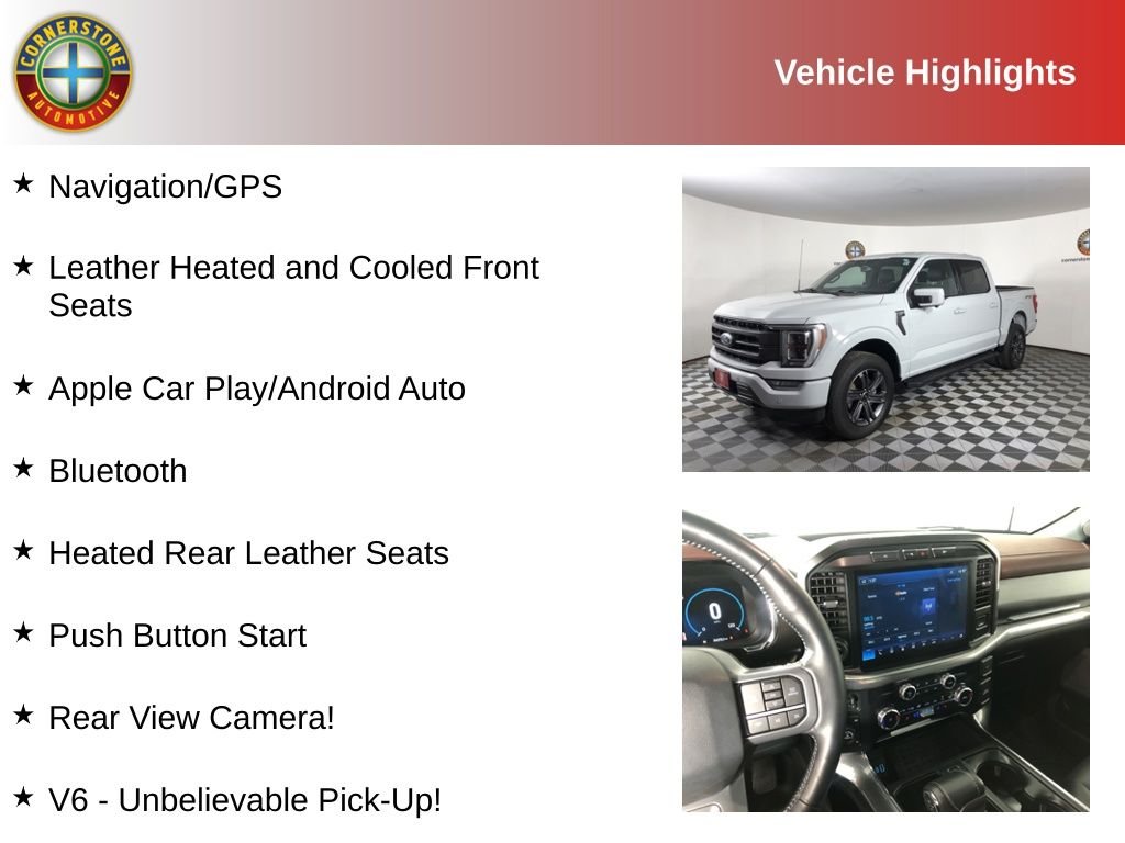 Used 2023 White Ford Lariat image 2