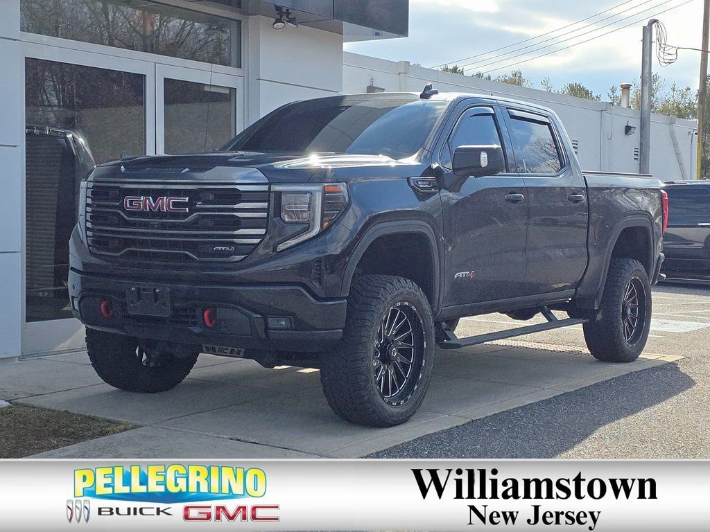 Onyx Black 2023 GMC Sierra 1500 AT4 Crew Cab 4WD Pickup Truck Four-Wheel Drive