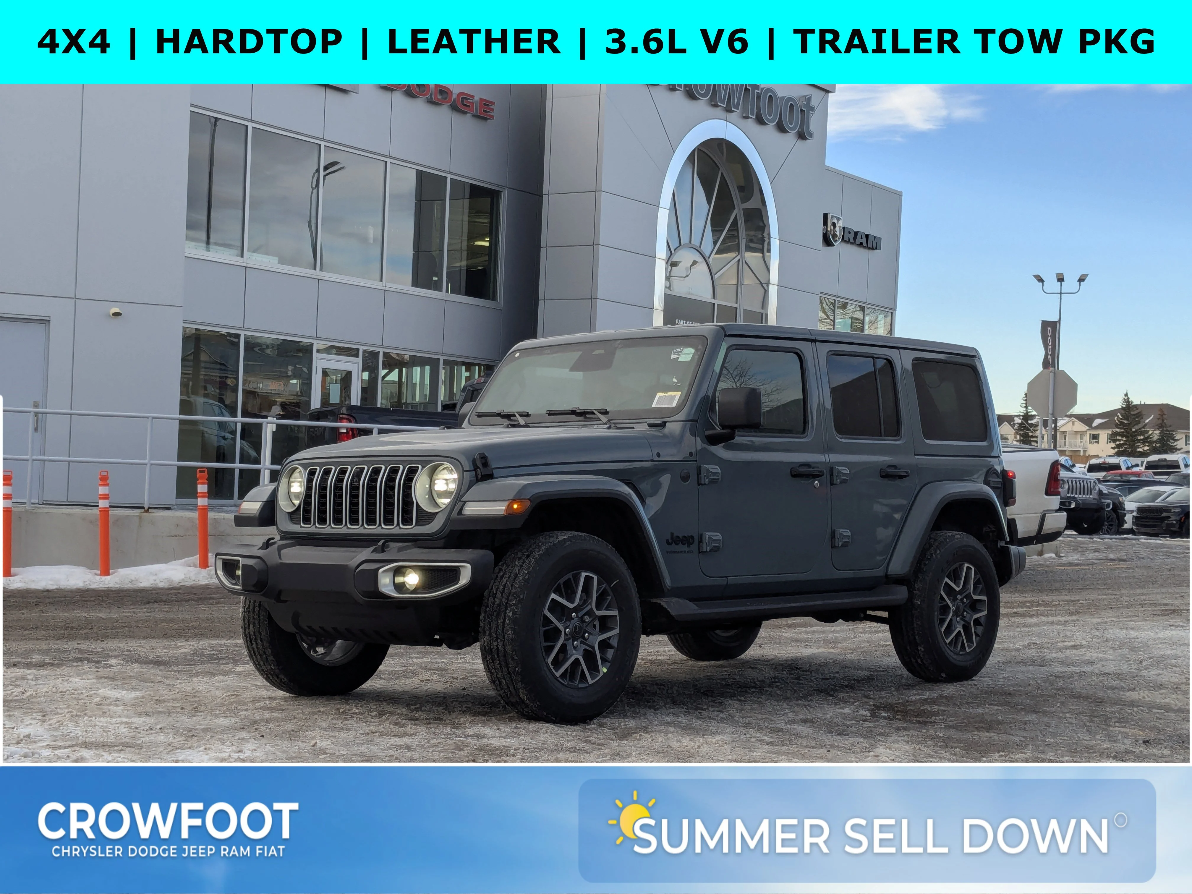 New 2026 Dark blue Jeep Sahara - - McKinley Leather - Body-Color Top - Alpine Audio - Technology Group - Remote Start & tons image 1