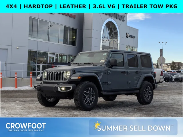 2026 Jeep Wrangler Sahara - - McKinley Leather - Body-Color Top - Alpine Audio - Technology Group - Remote Start & tons