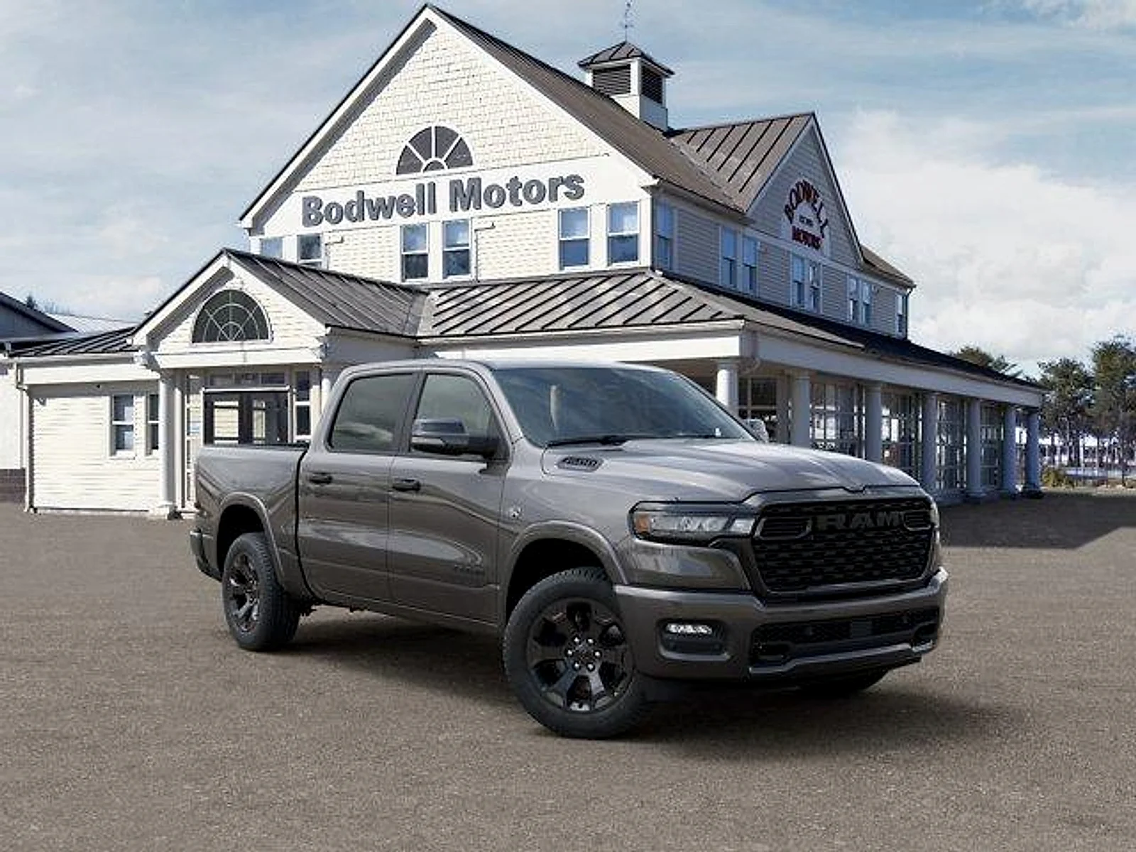 New 2026 Granite Crystal Metallic Clear-Coat Exterior Paint RAM Big Horn Quad Cab 4x2 6
