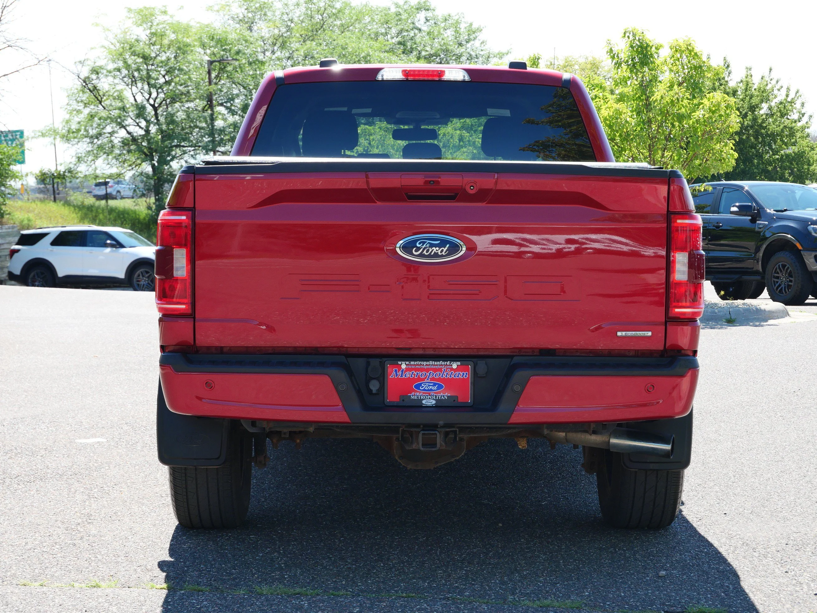 Used 2021 Rapid Red Metallic Tinted Clearcoat Ford XLT image 5