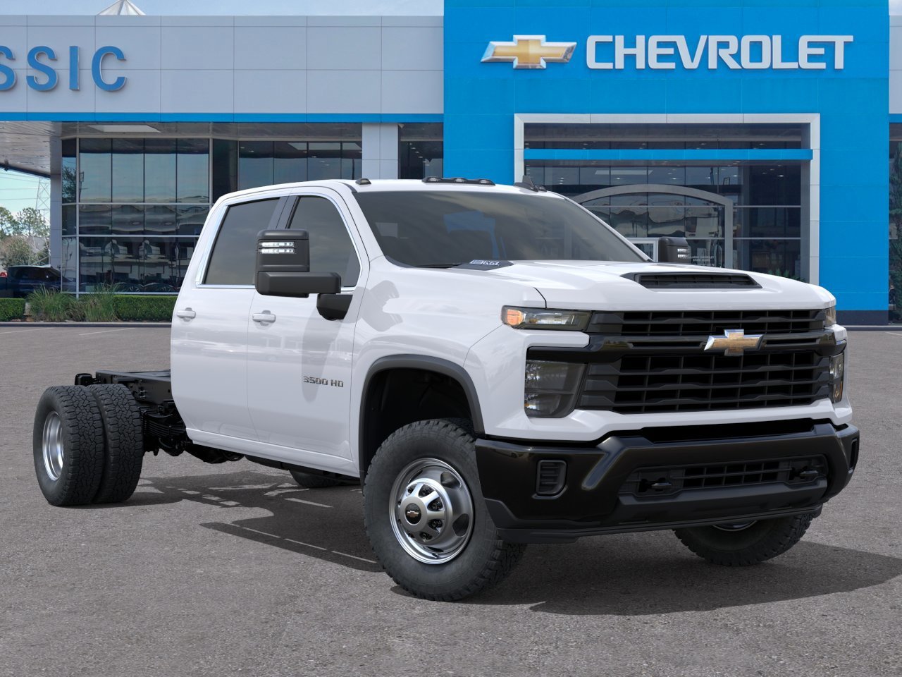 2026 Chevrolet Silverado 3500 HD Chassis Cab Work Truck White at Classic Elite Chevrolet Sugar Land