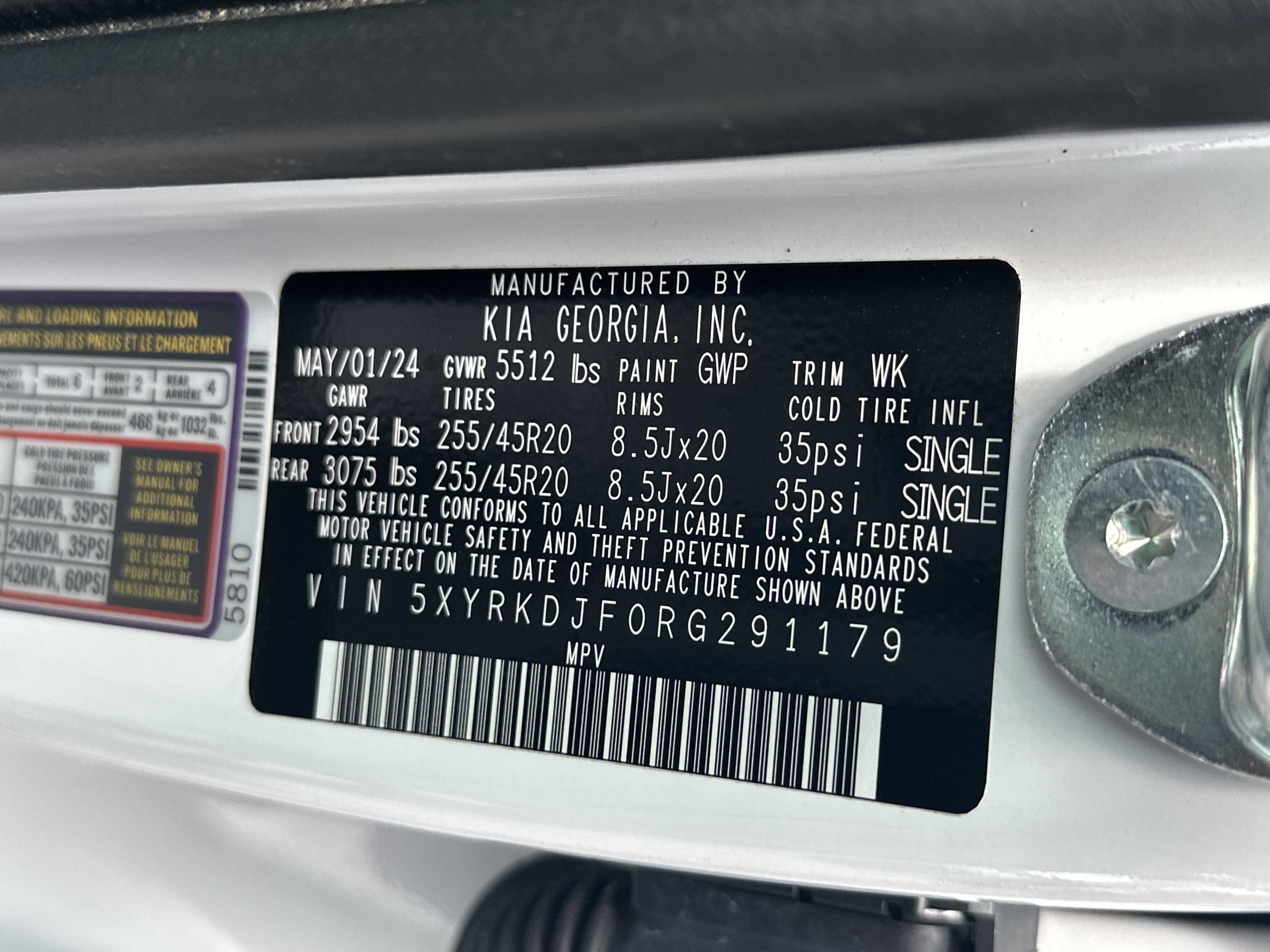 Certified Used 2024 Glacial White Pearl Kia X-Line SX image 39