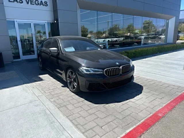 Used 2021 Black BMW M550i xDrive image 3