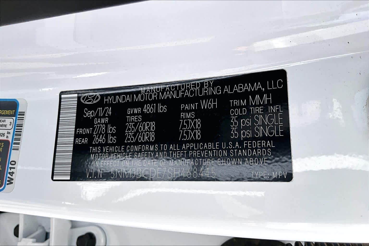 Used 2025 Serenity White Pearl Hyundai SEL image 37