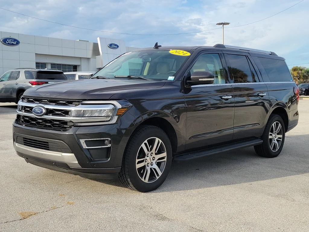 Used 2024 Dark Matter Gray Metallic Ford Limited image 2