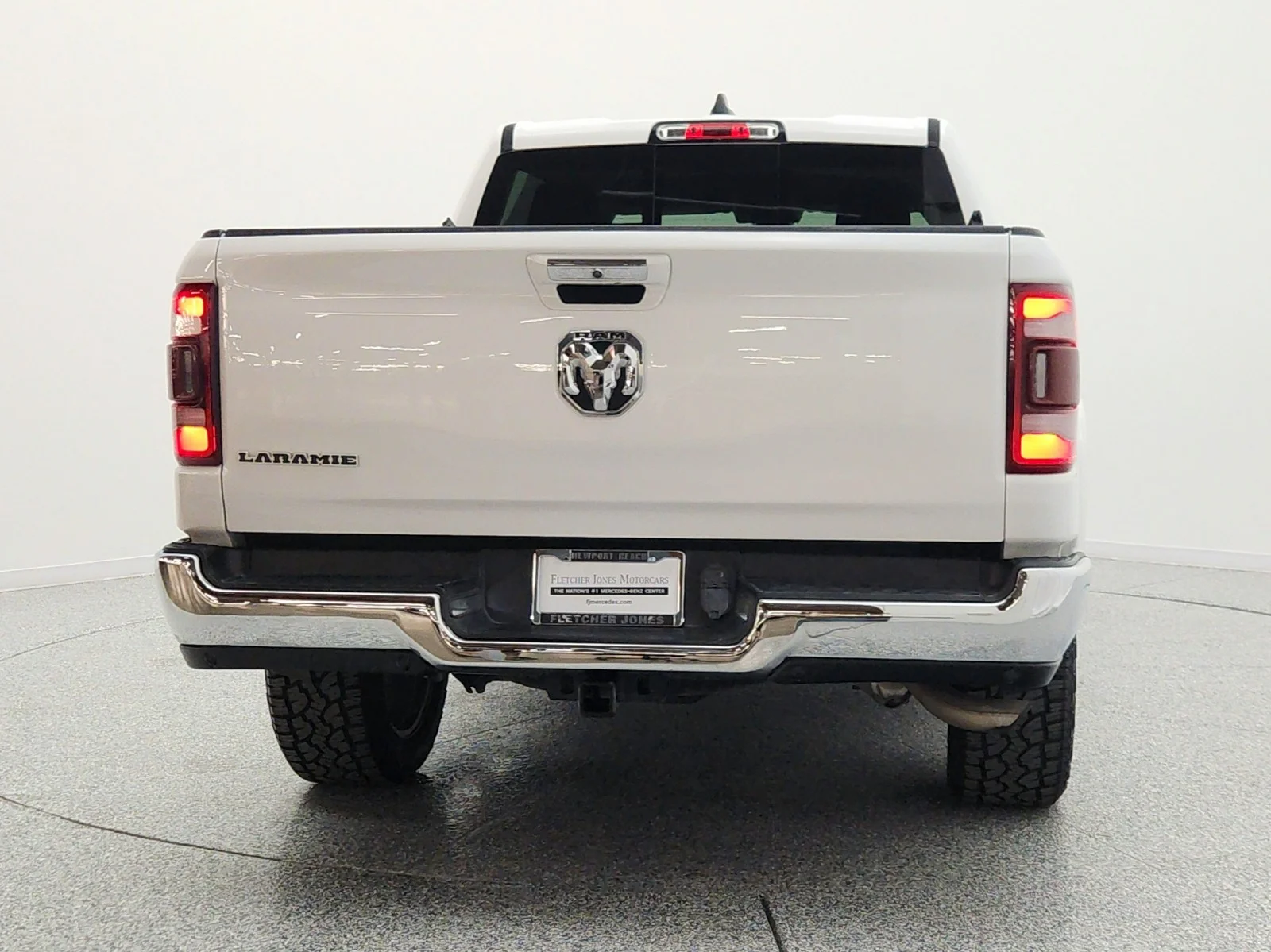 Used 2019 Ivory White Tri-Coat Pearlcoat Ram Laramie 4x2 Crew Cab 5