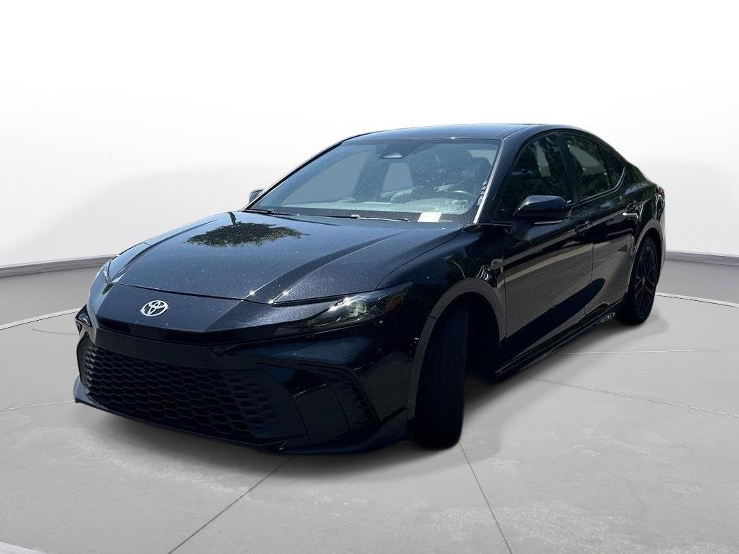 Used 2025 Midnight Black Metallic Toyota SE image 2