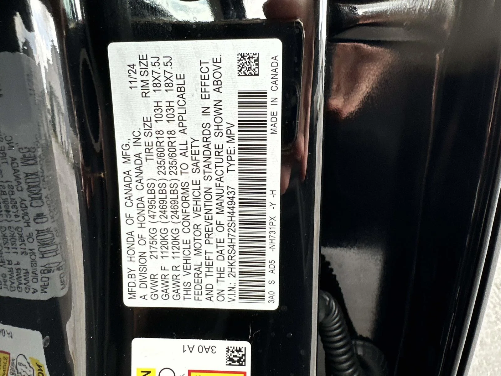 Used 2025 Black Honda EX-L image 17