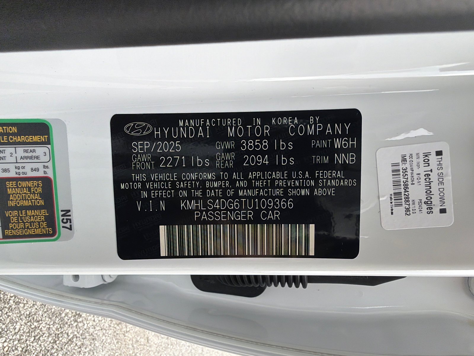 New 2026 Serenity White Hyundai SEL Sport Premium image 31