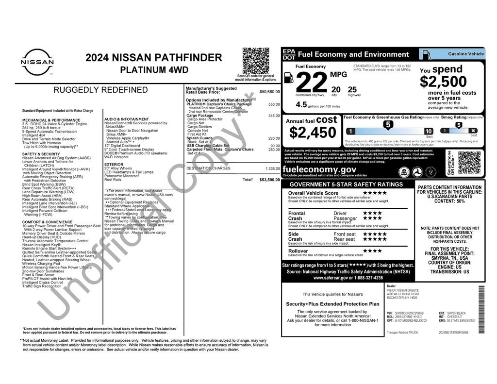 Certified Used 2024 Black Nissan Platinum image 32