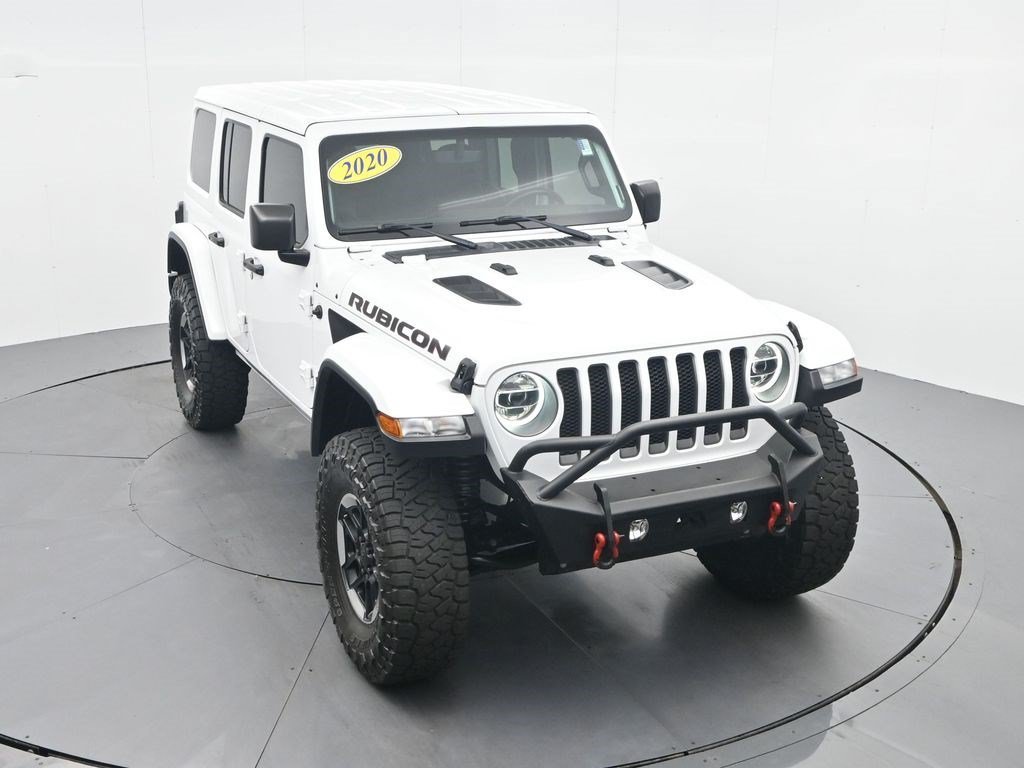 Used 2020 Bright White Clearcoat Jeep Rubicon image 21