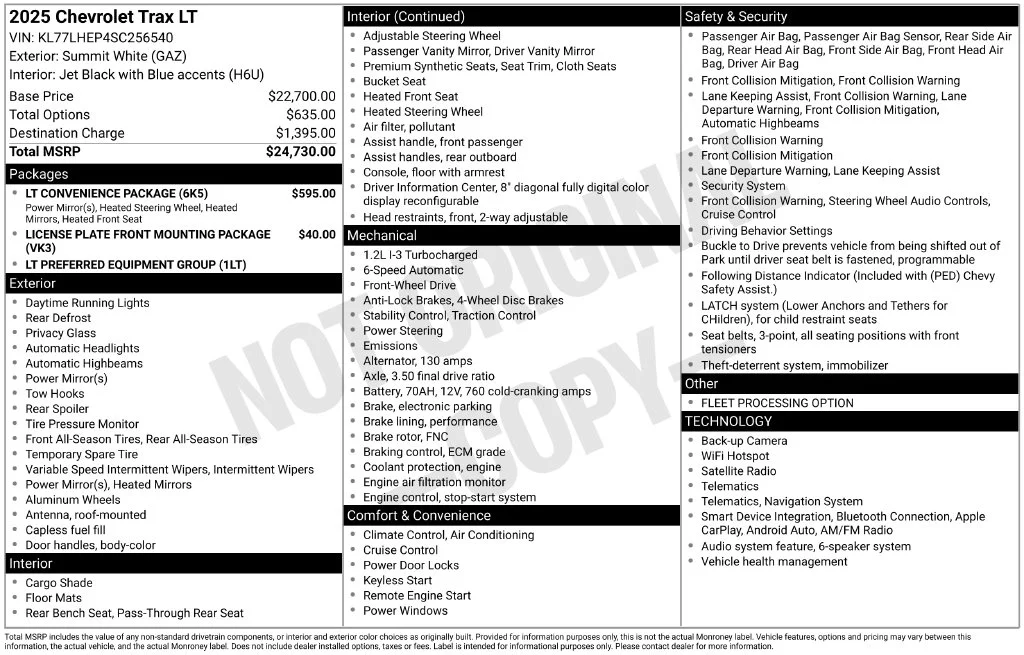 Used 2025 White Chevrolet LT image 37