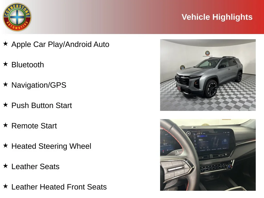 Used 2025 Chevrolet Equinox RS with VIN 3GNAXTEG9SL286516 for sale in Elk River, Minnesota