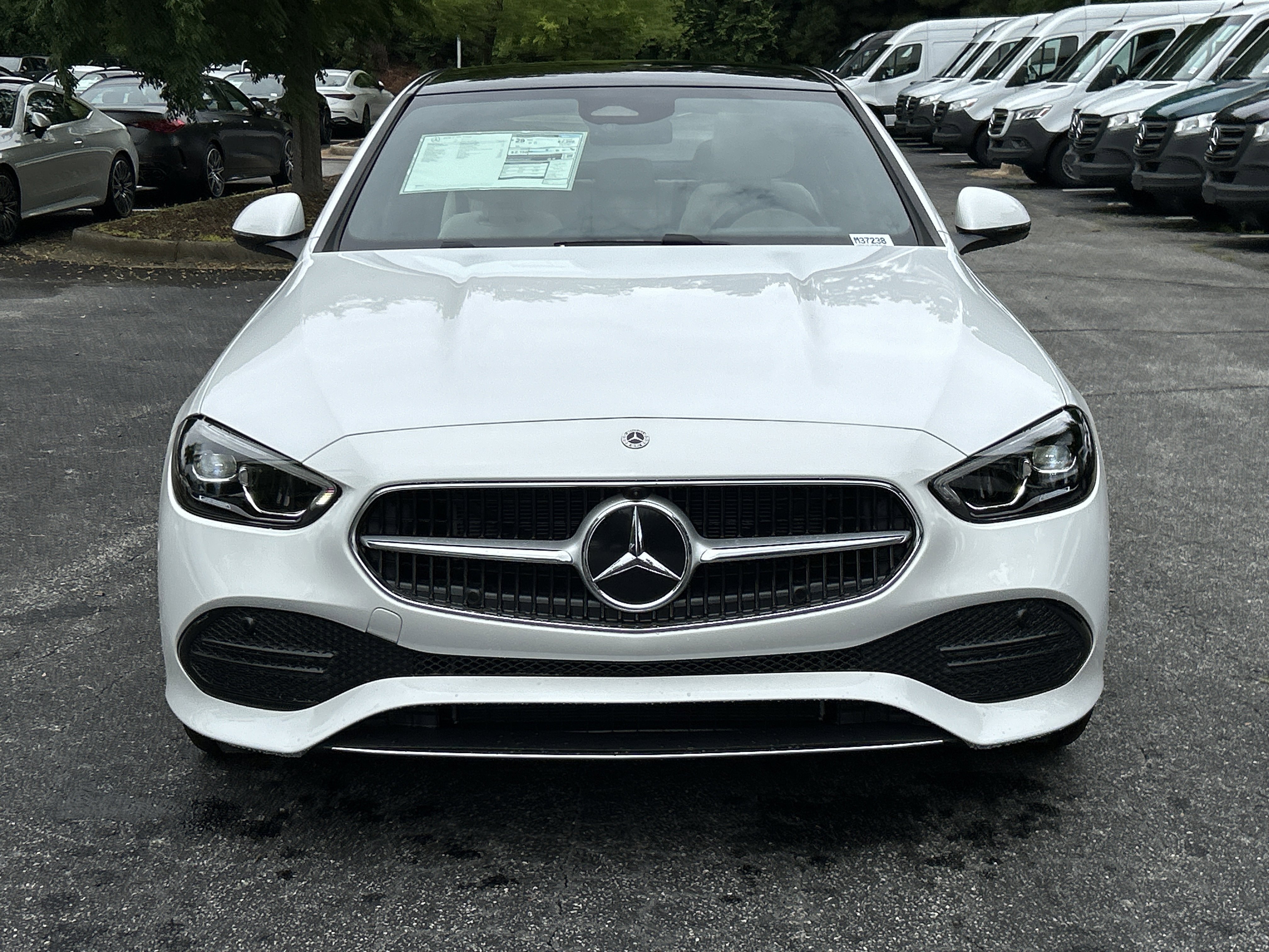 New 2026 MANUFAKTUR Moonlight White Metallic Mercedes-Benz C 300 Sedan image 3