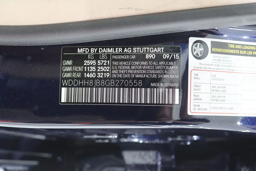 Used 2016 Blue Mercedes-Benz E 350 image 40
