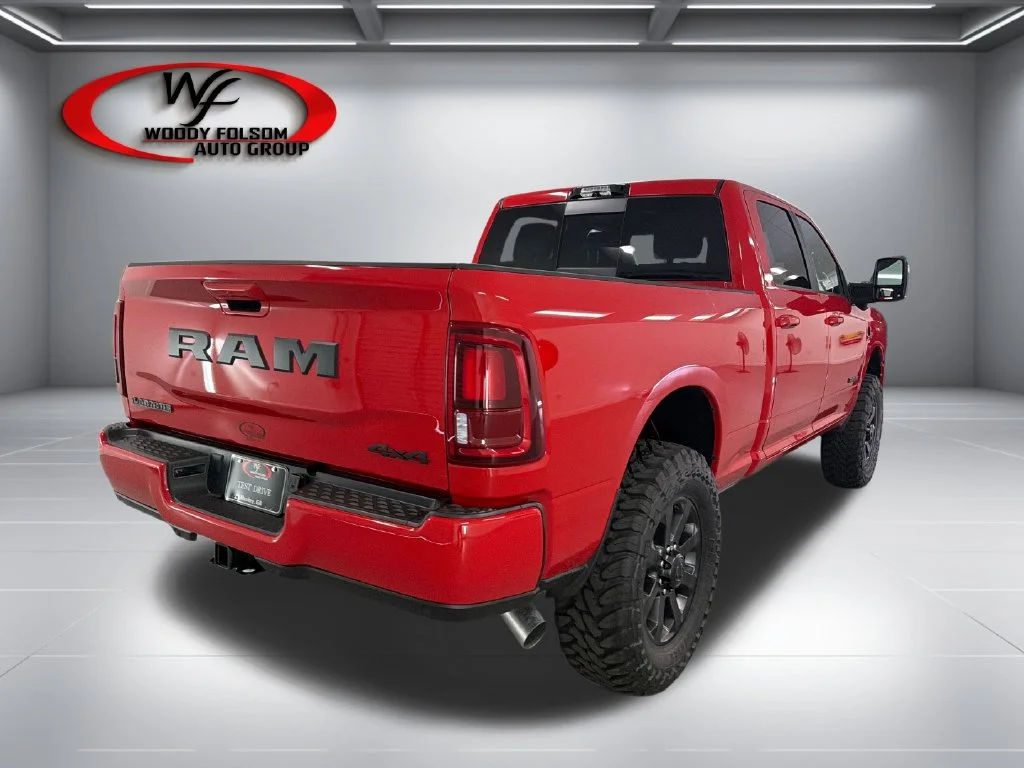 New 2026 Flame Red Clear-Coat Exterior Paint RAM Laramie image 6