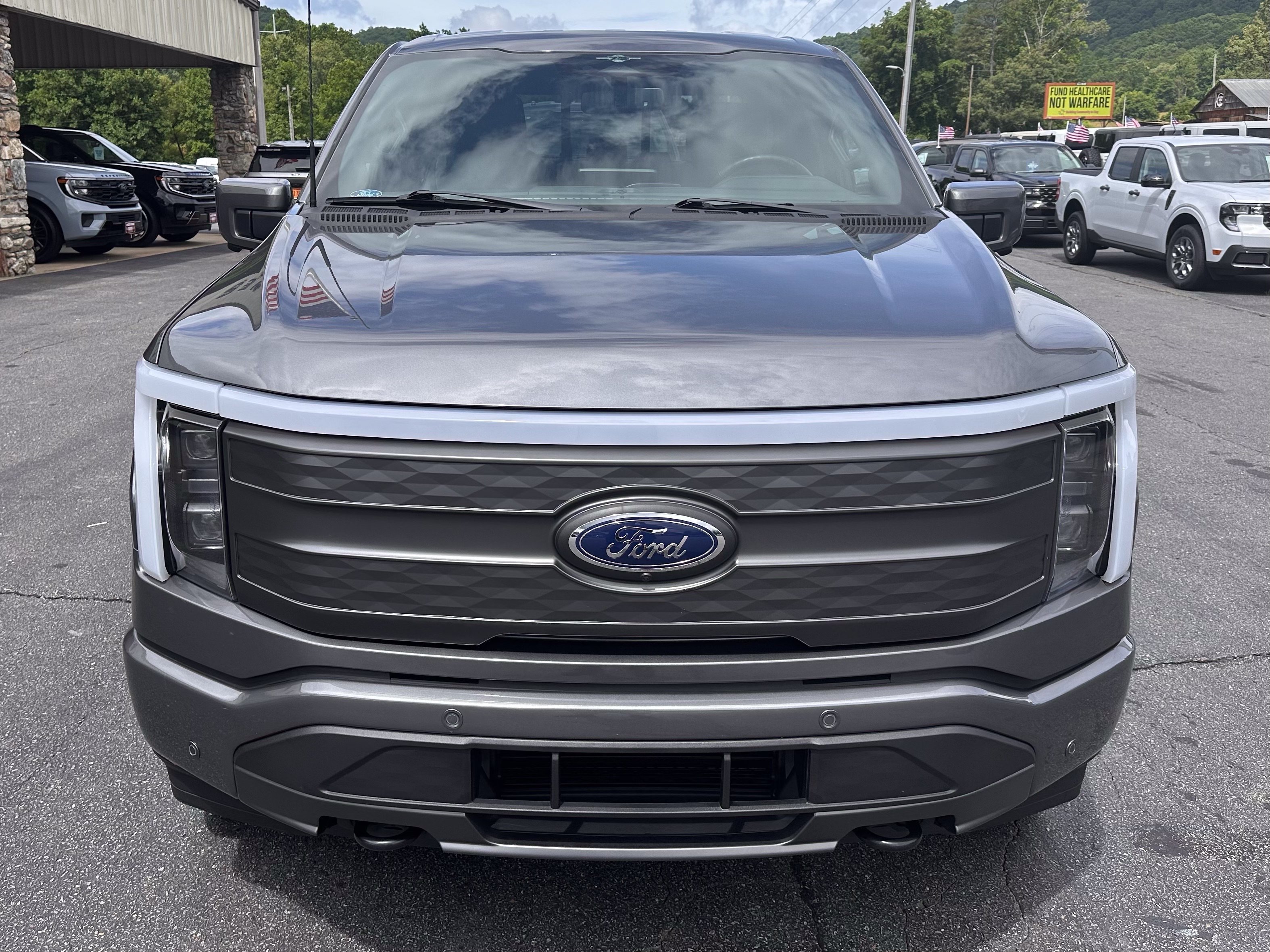 Used 2023 Carbonized Gray Metallic Ford LARIAT image 3